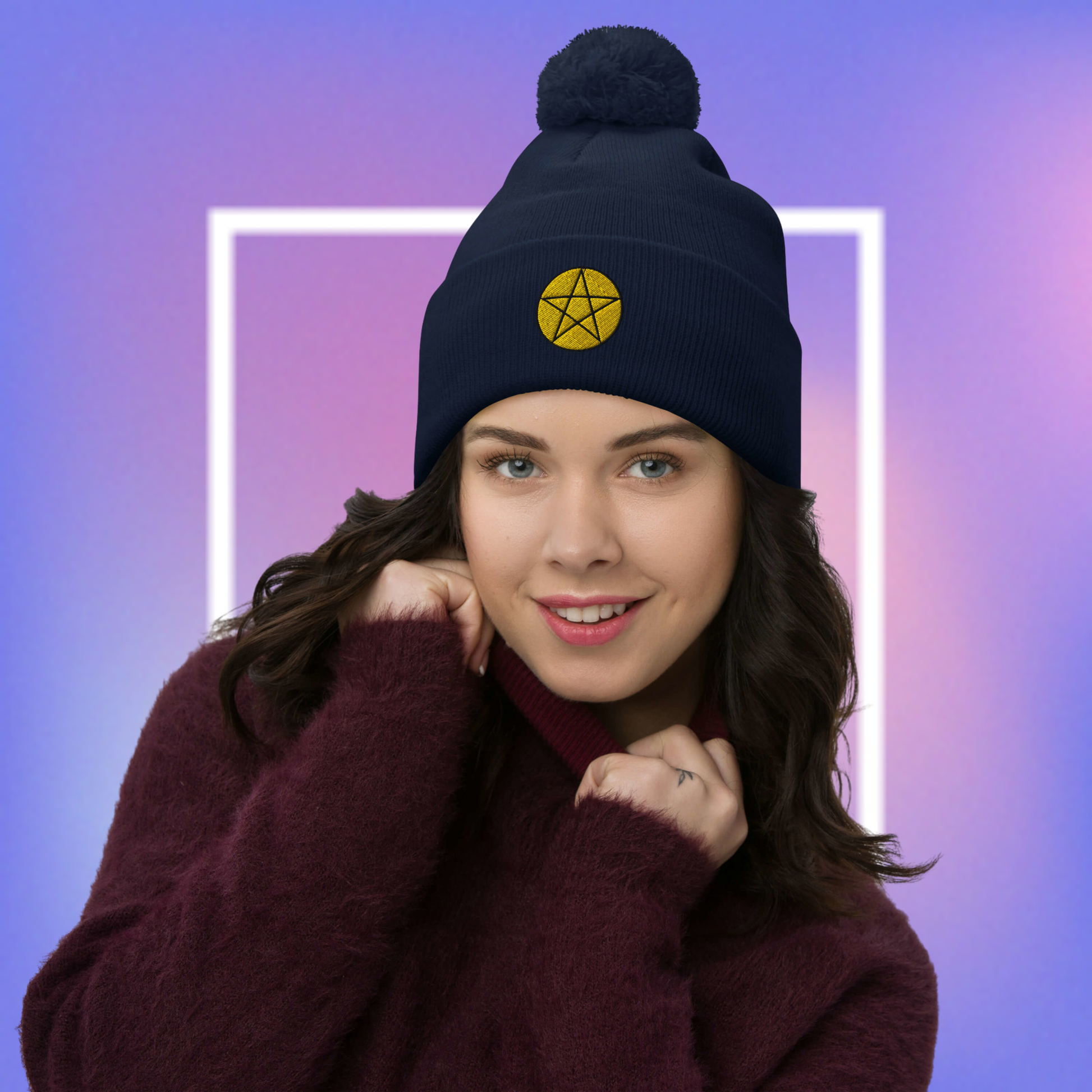 Cozmic Pom-Pom Beanie