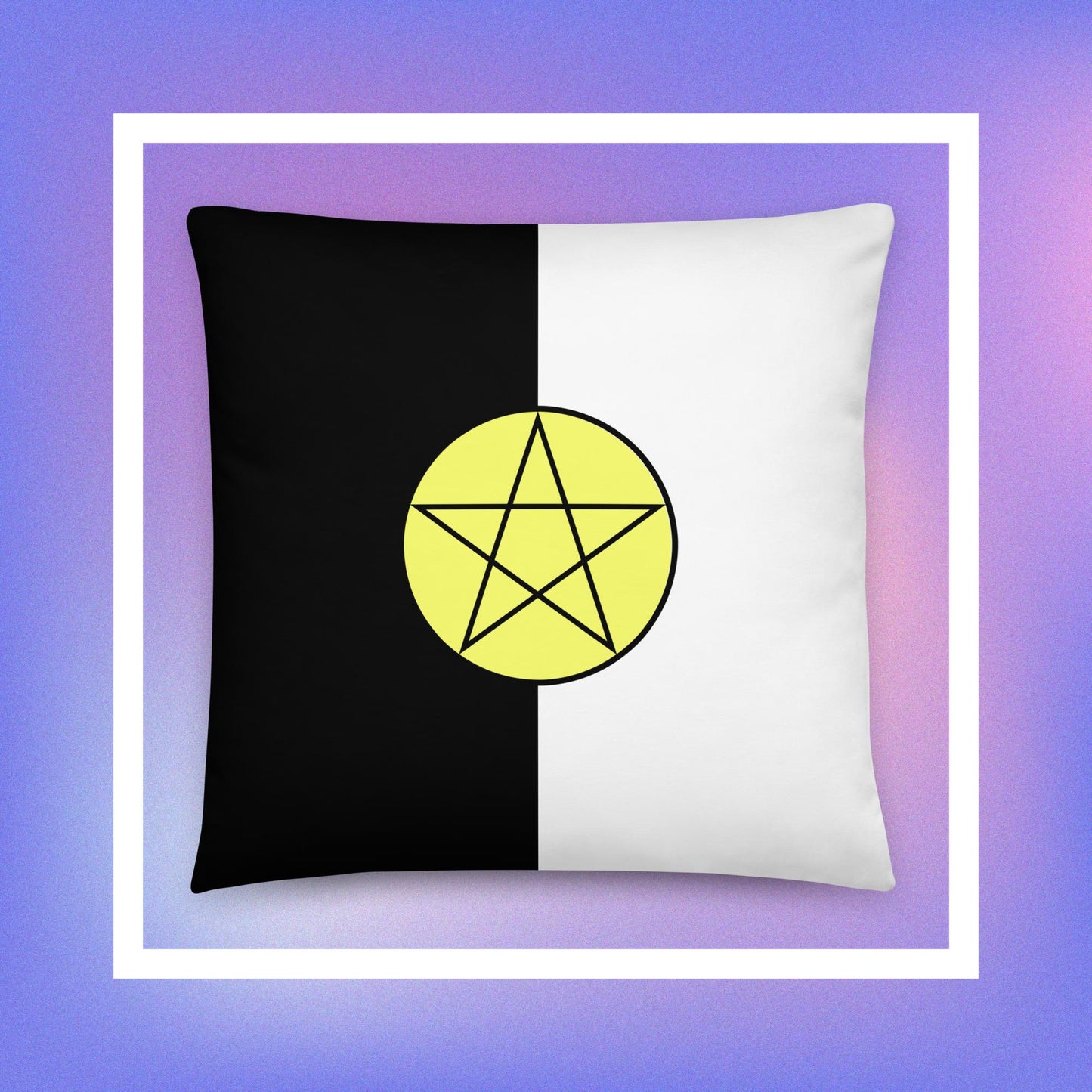 Cozmic Studioz - Star B&W Pillow