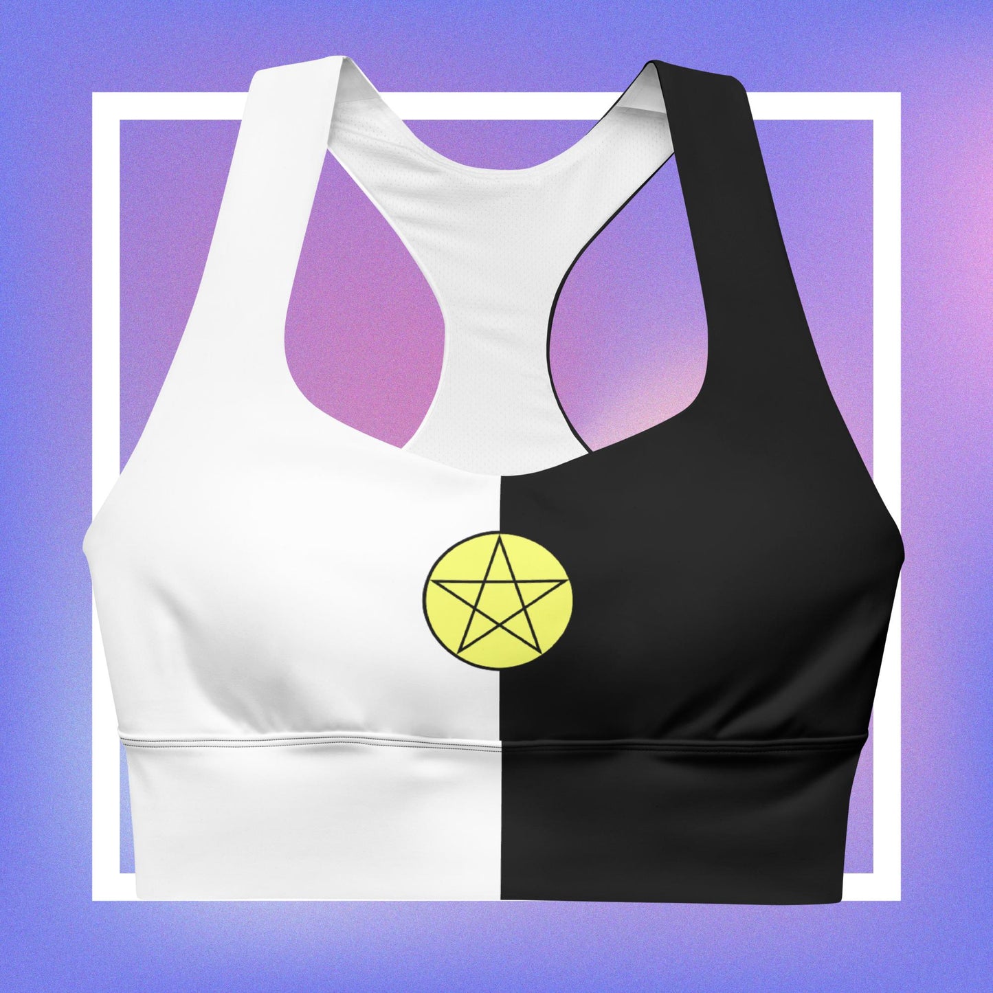 Cozmic Studioz - Star B&W V-Sports Bra