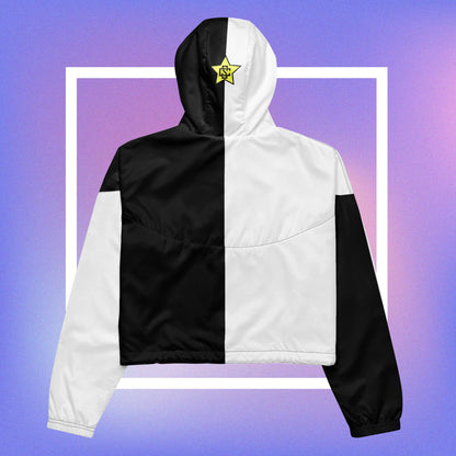 Cozmic Studioz - Star B&W Cropped Windbreaker