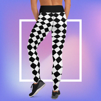 Cozmic Studioz - Star B&W Jester Leggings