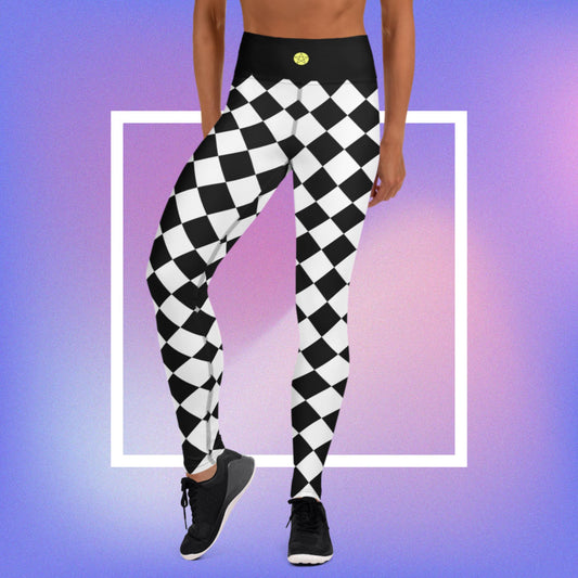 Cozmic Studioz - Star B&W Jester Leggings