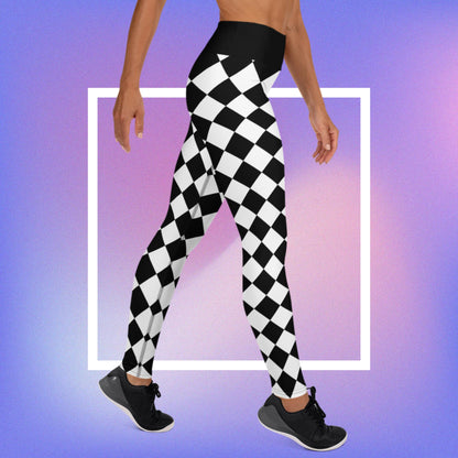 Cozmic Studioz - Star B&W Jester Leggings